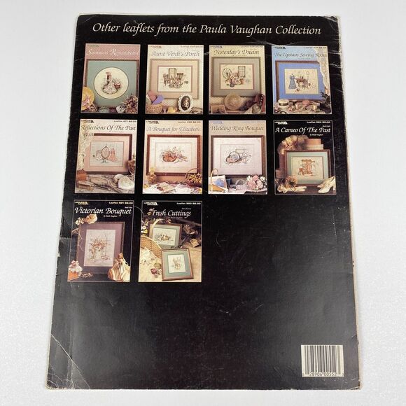 VTG 1987 Leisure Arts Yesterday's Garden Cross Stitch Leaflet 552 Book 10 - Picture 5 of 11